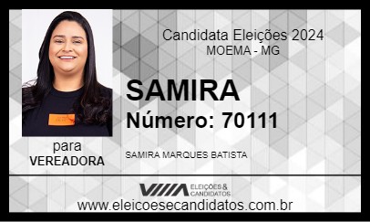 Candidato SAMIRA 2024 - MOEMA - Eleições