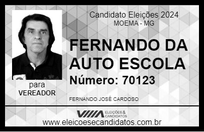 Candidato FERNANDO DA AUTO ESCOLA 2024 - MOEMA - Eleições