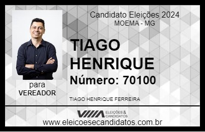 Candidato TIAGO HENRIQUE 2024 - MOEMA - Eleições