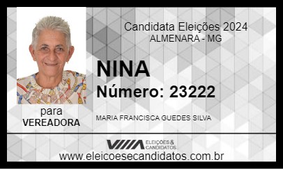 Candidato NINA 2024 - ALMENARA - Eleições