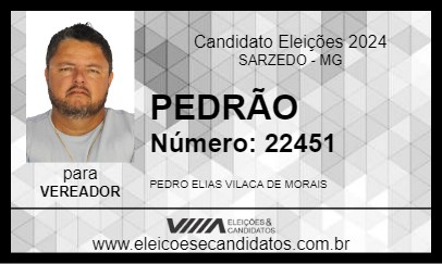 Candidato PEDRÃO 2024 - SARZEDO - Eleições