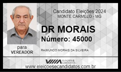 Candidato DR MORAIS 2024 - MONTE CARMELO - Eleições