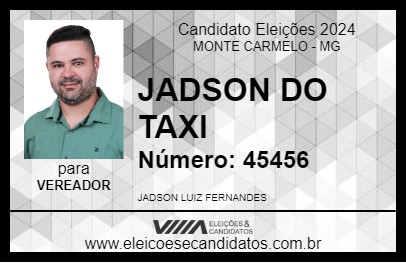 Candidato JADSON DO TAXI 2024 - MONTE CARMELO - Eleições