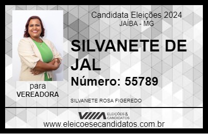 Candidato SILVANETE DE JAL 2024 - JAÍBA - Eleições