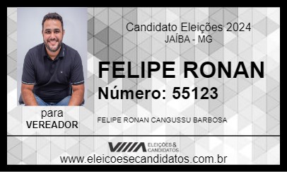 Candidato FELIPE RONAN 2024 - JAÍBA - Eleições