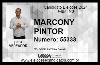 Candidato MARCONY PINTOR 2024 - JAÍBA - Eleições