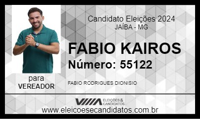 Candidato FABIO KAIROS 2024 - JAÍBA - Eleições