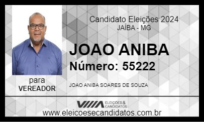 Candidato JOAO ANIBA 2024 - JAÍBA - Eleições