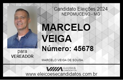 Candidato MARCELO VEIGA 2024 - NEPOMUCENO - Eleições