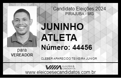 Candidato JUNINHO ATLETA 2024 - PIRAJUBA - Eleições