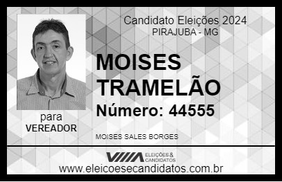 Candidato MOISES TRAMELÃO 2024 - PIRAJUBA - Eleições