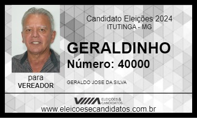 Candidato GERALDINHO 2024 - ITUTINGA - Eleições