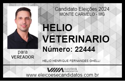 Candidato HELIO VETERINARIO 2024 - MONTE CARMELO - Eleições