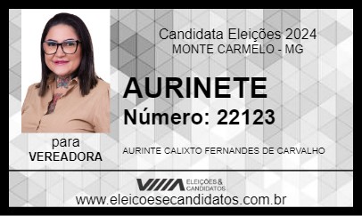 Candidato AURINETE 2024 - MONTE CARMELO - Eleições