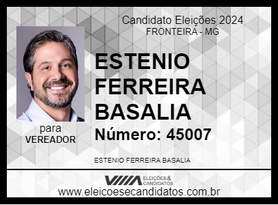 Candidato ESTENIO FERREIRA BASALIA 2024 - FRONTEIRA - Eleições