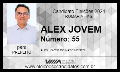 Candidato ALEX JOVEM 2024 - ROMARIA - Eleições