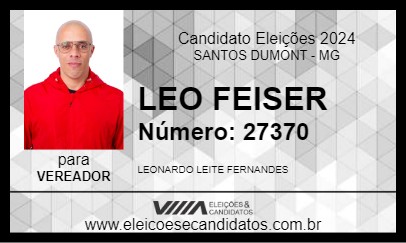 Candidato LEO FEISER 2024 - SANTOS DUMONT - Eleições