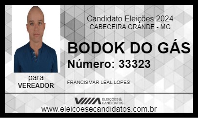 Candidato BODOK DO GÁS 2024 - CABECEIRA GRANDE - Eleições