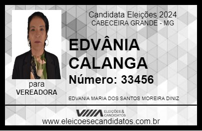 Candidato EDVÂNIA CALANGA 2024 - CABECEIRA GRANDE - Eleições