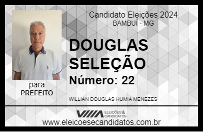 Candidato DOUGLAS SELEÇÃO 2024 - BAMBUÍ - Eleições