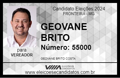 Candidato GEOVANE BRITO 2024 - FRONTEIRA - Eleições