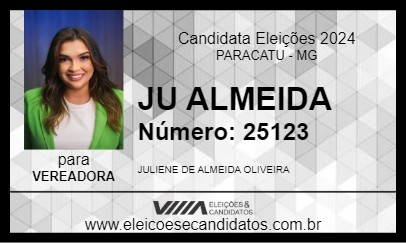 Candidato JU ALMEIDA 2024 - PARACATU - Eleições