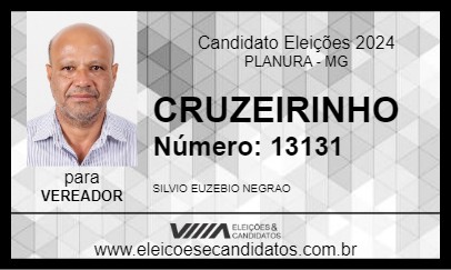 Candidato CRUZEIRINHO 2024 - PLANURA - Eleições