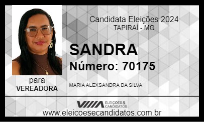 Candidato SANDRA 2024 - TAPIRAÍ - Eleições