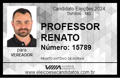 Candidato PROFESSOR RENATO 2024 - TAPIRAÍ - Eleições