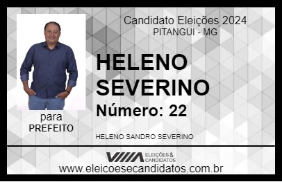 Candidato HELENO SEVERINO 2024 - PITANGUI - Eleições