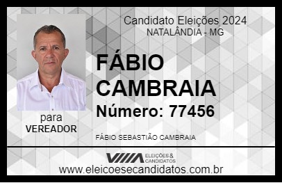 Candidato FÁBIO CAMBRAIA 2024 - NATALÂNDIA - Eleições