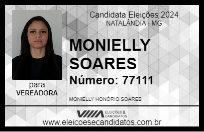 Candidato MONIELLY SOARES 2024 - NATALÂNDIA - Eleições