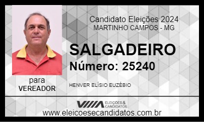 Candidato SALGADEIRO 2024 - MARTINHO CAMPOS - Eleições