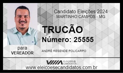 Candidato TRUCÃO 2024 - MARTINHO CAMPOS - Eleições