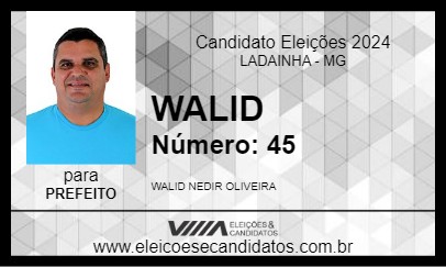 Candidato WALID 2024 - LADAINHA - Eleições