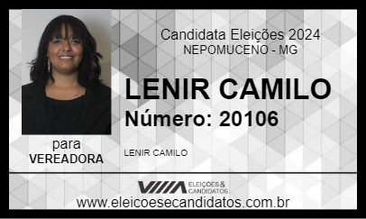 Candidato LENIR CAMILO 2024 - NEPOMUCENO - Eleições