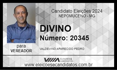 Candidato DIVINO 2024 - NEPOMUCENO - Eleições