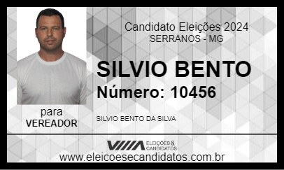 Candidato SILVIO BENTO 2024 - SERRANOS - Eleições