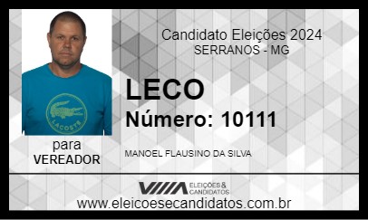 Candidato LECO 2024 - SERRANOS - Eleições