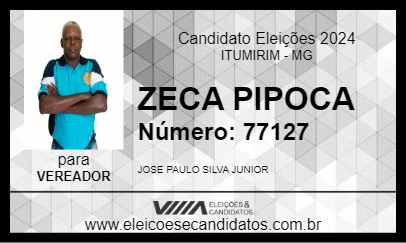 Candidato ZECA PIPOCA 2024 - ITUMIRIM - Eleições