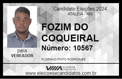 Candidato FOZIM DO COQUEIRAL 2024 - ATALÉIA - Eleições