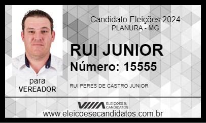 Candidato RUI JUNIOR 2024 - PLANURA - Eleições