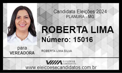 Candidato ROBERTA LIMA 2024 - PLANURA - Eleições