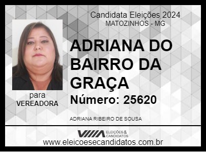 Candidato ADRIANA DO BAIRRO DA GRAÇA 2024 - MATOZINHOS - Eleições