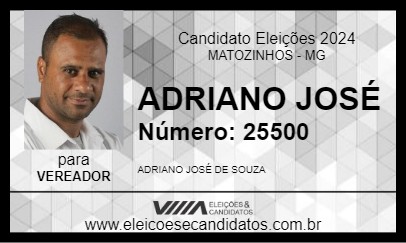 Candidato ADRIANO JOSÉ 2024 - MATOZINHOS - Eleições