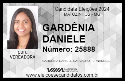 Candidato GARDÊNIA DANIELE 2024 - MATOZINHOS - Eleições