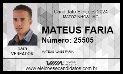 Candidato MATEUS FARIA 2024 - MATOZINHOS - Eleições