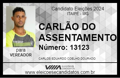 Candidato CARLÃO DO ASSENTAMENTO 2024 - ITAIPÉ - Eleições