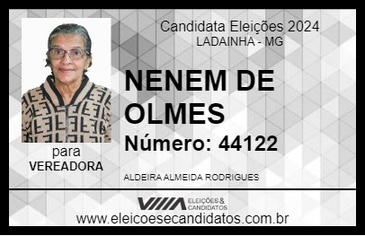 Candidato NENEM DE OLMES 2024 - LADAINHA - Eleições