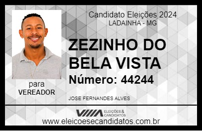 Candidato ZEZINHO DO BELA VISTA 2024 - LADAINHA - Eleições